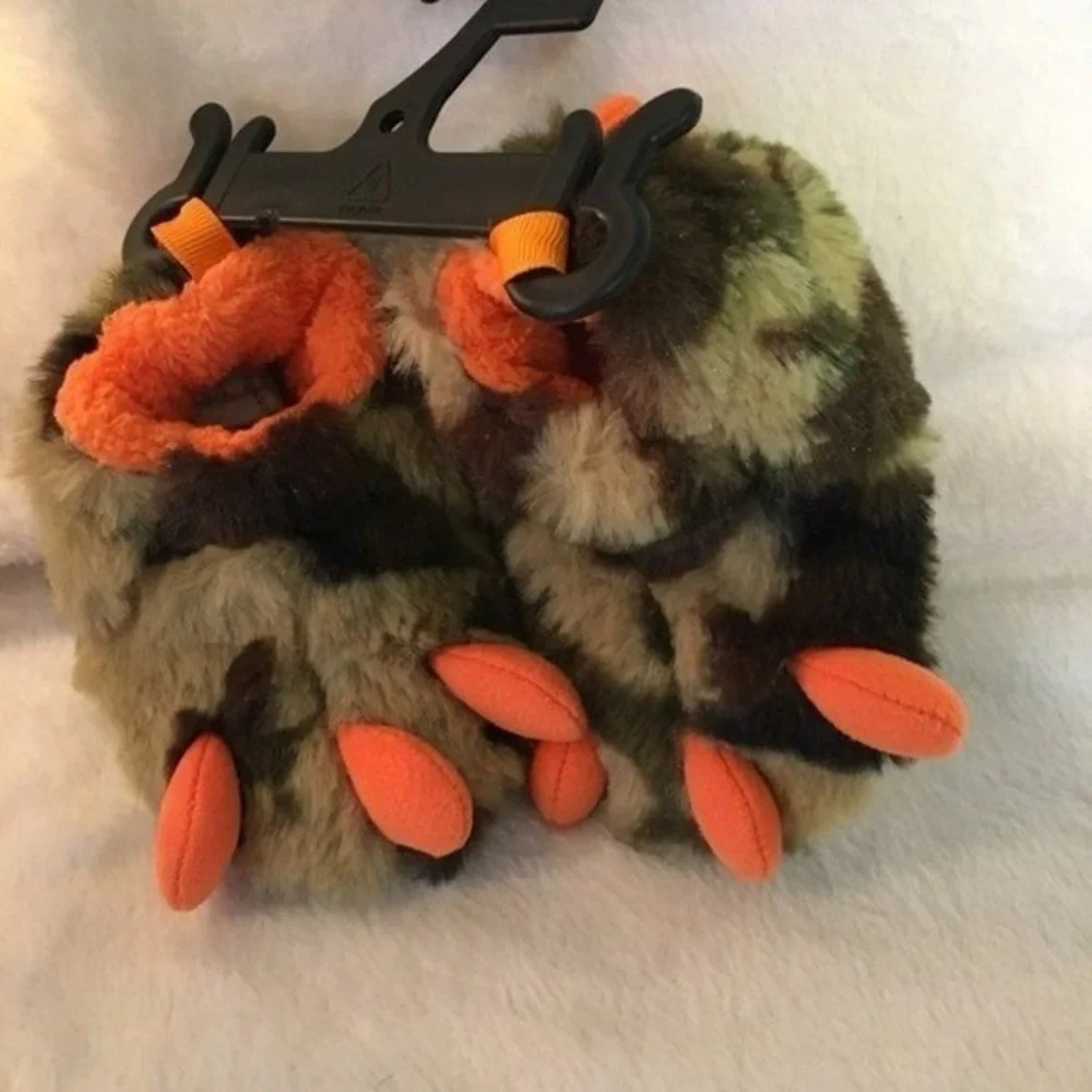NEW Monster Feet Slippers Slide‎ on Baby boy dino feet  Camo 3